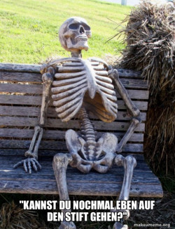 Waiting Skeleton