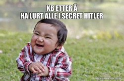 Evil, scheming toddler