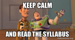 read the syllabus