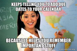 Unhelpful High School Teacher