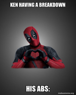 Deadpool Heart Hands