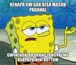 Tough SpongeBob