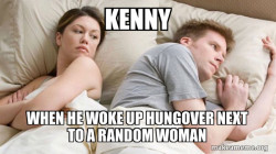 Couple thinking in bed