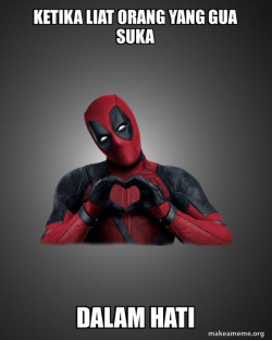 Deadpool Heart Hands