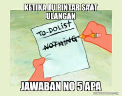 To Do List - Nothing