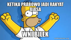 Ketika Prabowo jadi rakyat biasa