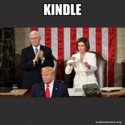 Nancy Pelosi ripping Trump's speech up