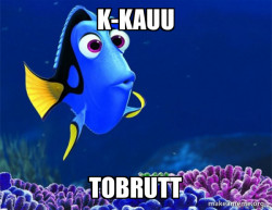 Dory from Nemo  (5 second memory)