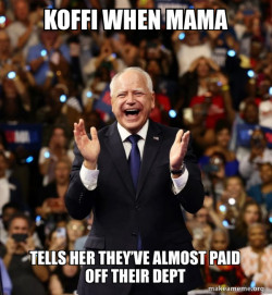Happy Tim Walz
