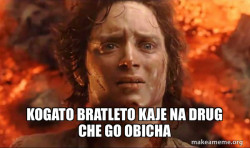 Frodo it's over it's done