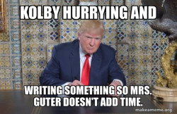 Donald Trump Writing Speech