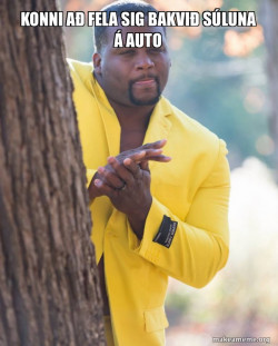 Anthony Adams in Yellow Suit Rubbing Hands