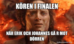 Frodo it's over it's done