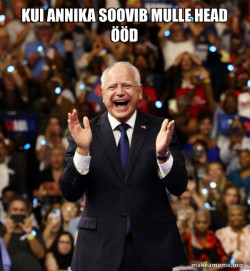 Happy Tim Walz