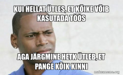 Confused Black Man