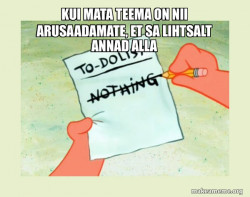 To Do List - Nothing