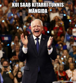 Happy Tim Walz