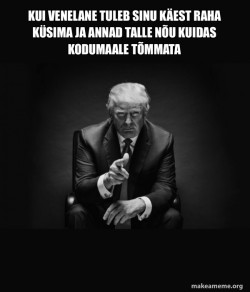 Trump Sitting In Chair - I Am In Their Way