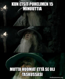 Confused Gandalf