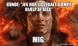 Frodo it's over it's done
