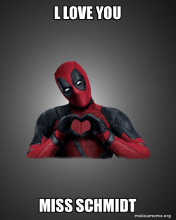 Deadpool Heart Hands