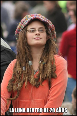 Female College Liberal - Bad Argument Hippie