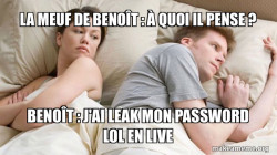 Couple thinking in bed