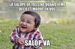 Evil, scheming toddler