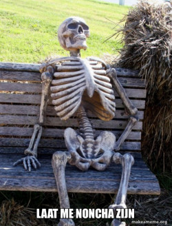 Waiting Skeleton