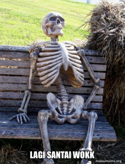 Waiting Skeleton