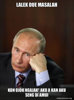 Contemplative Putin