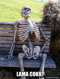 Waiting Skeleton