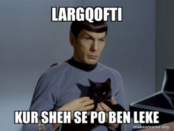 Spock and Cat Meme
