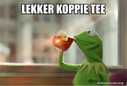 Kermit Drinking Tea