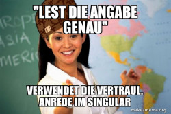 Scumbag Teacher