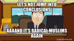 aaaand it's radical muslims again