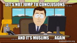 Let's not jump to conclusions . . .