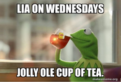 Kermit Drinking Tea