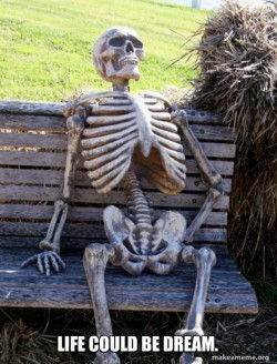 Waiting Skeleton
