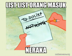 To Do List - agus arman