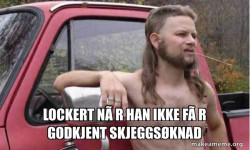 Lockert uten godkjent skjeggsÃ¸knad
