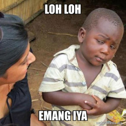 Skeptical Third World Kid
