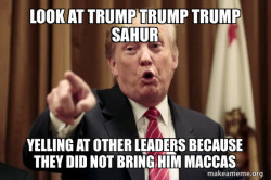Trump Trump sahur is hungry