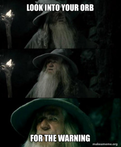 Confused Gandalf