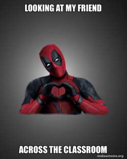 Deadpool Heart Hands