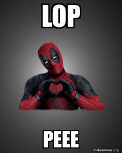 Deadpool Heart Hands