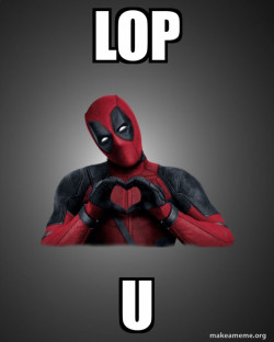 Deadpool Heart Hands