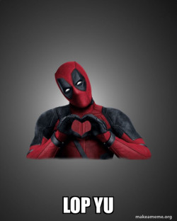 Deadpool Heart Hands