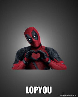 Deadpool Heart Hands