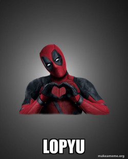 Deadpool Heart Hands